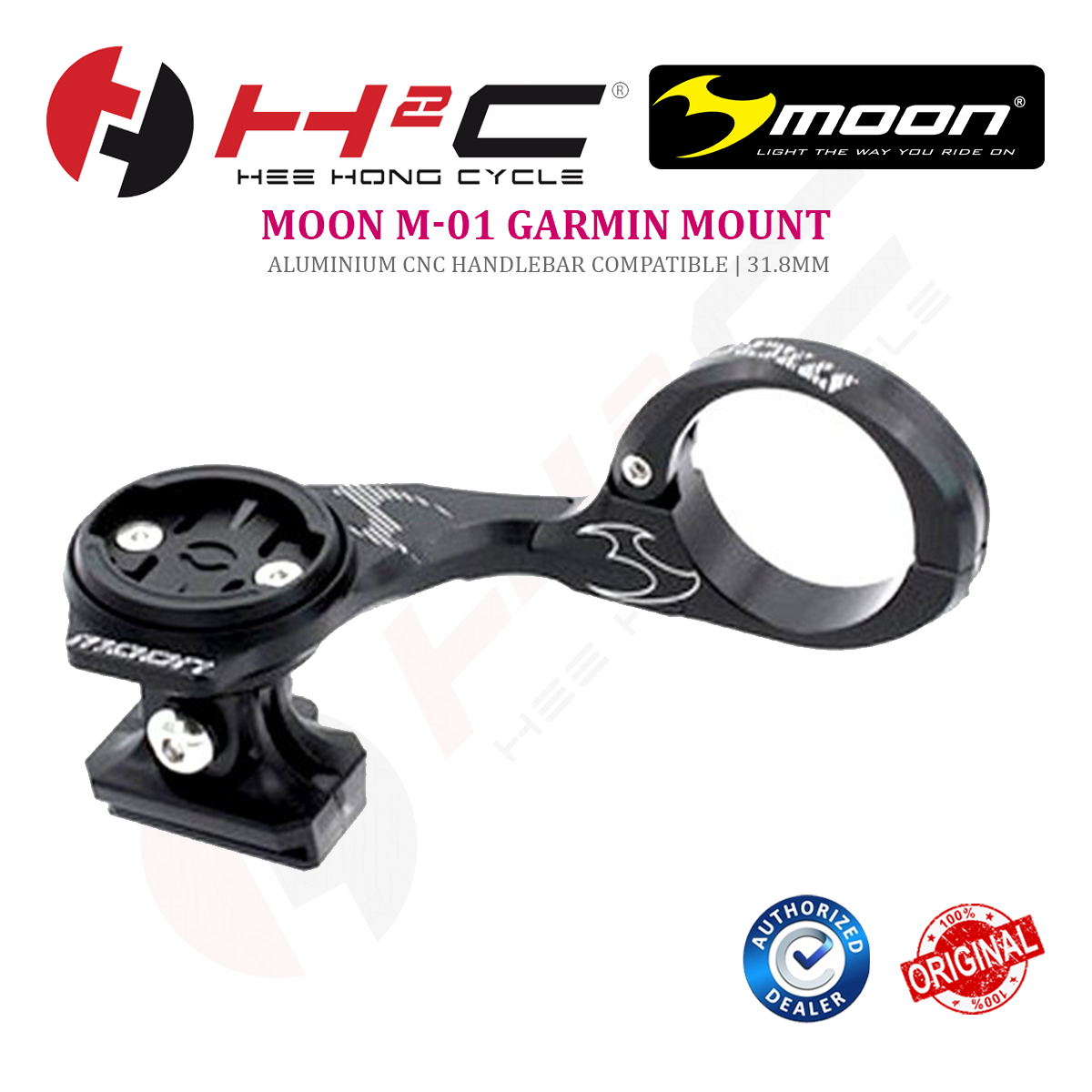 Moon M01 S 31.8 Garmin Handlebar Cycling Computer Mount